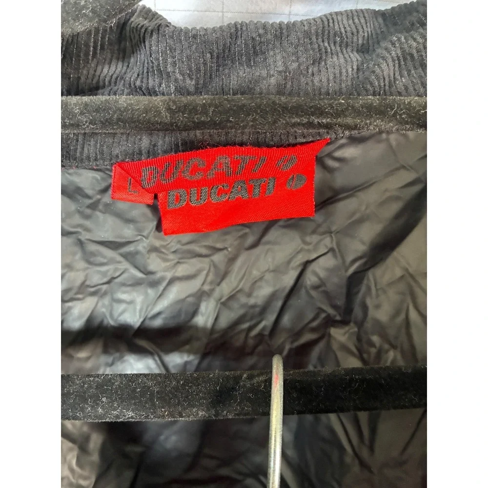 Ducati Corse Mens Red Black Nylon Rain Suit Jacket and Pants Set Size Large